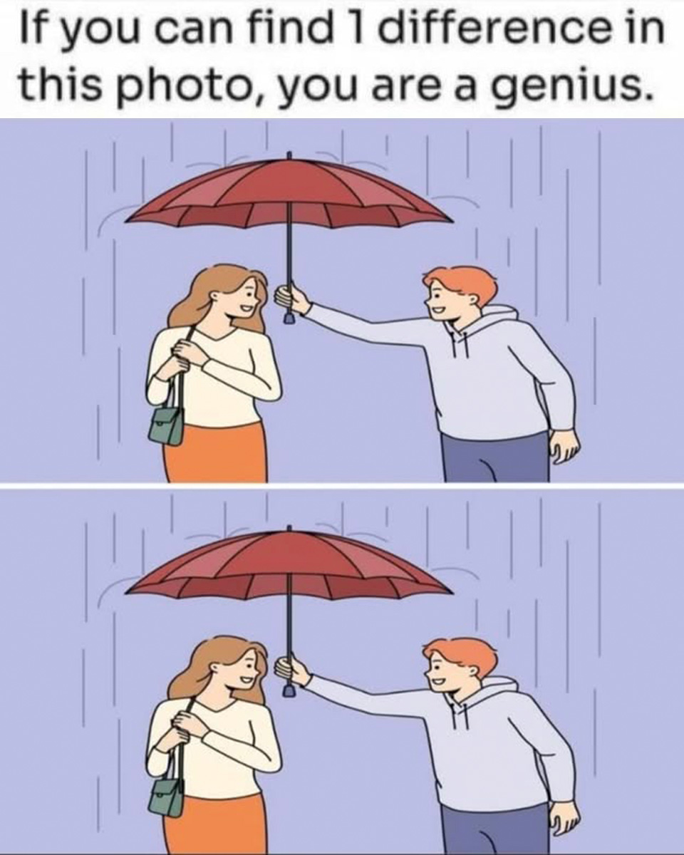 Can You Spot the Hidden Difference in This Rainy Day Puzzle?