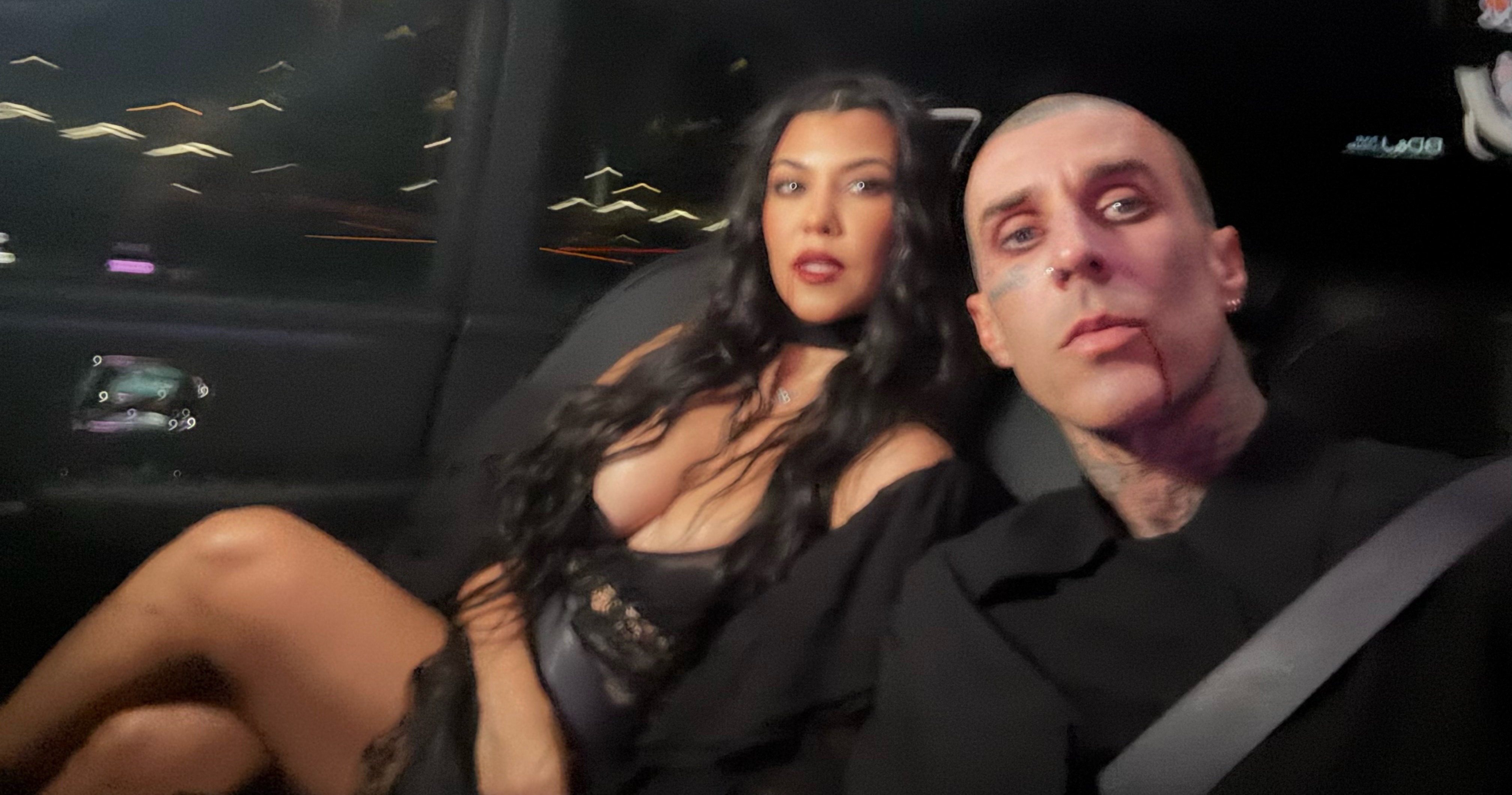 Kourtney Kardashian's Vampire Transformation Stuns at Landon's 23rd Birthday Bash