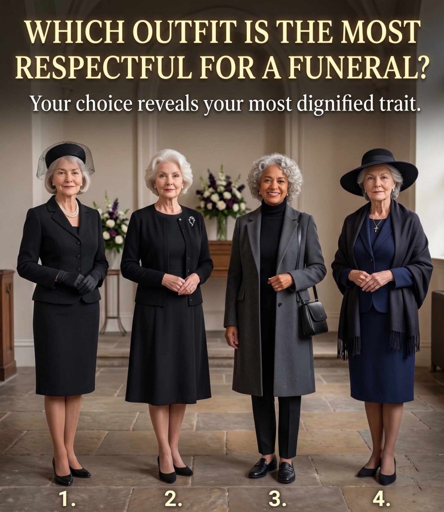 What Your Funeral Outfit Choice Reveals About Your Dignified Traits
