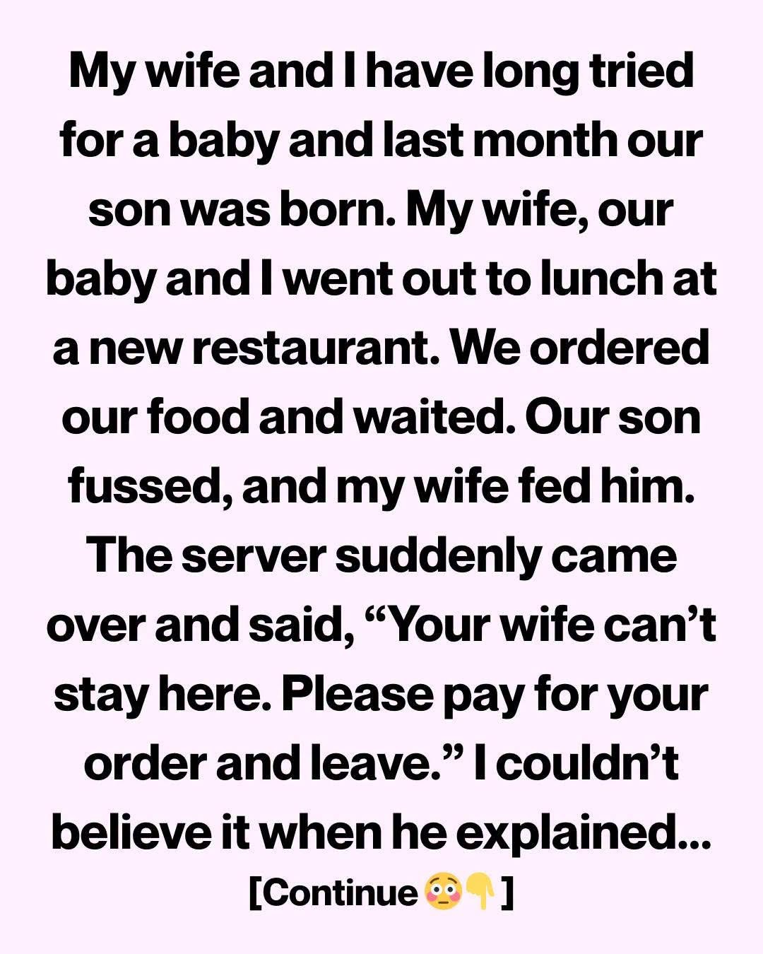 The Restaurant's Shocking Reaction to a Mother Breastfeeding