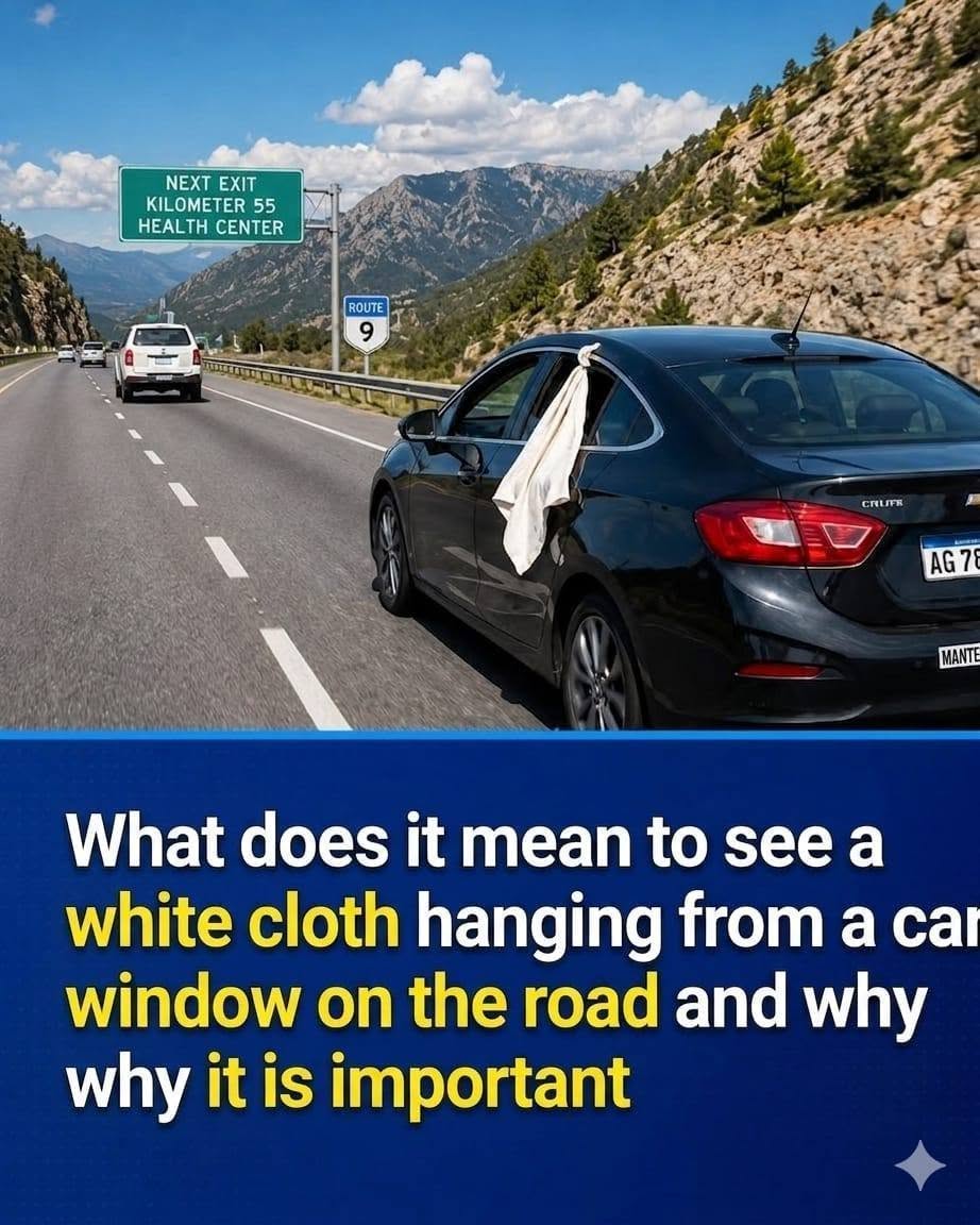 Why a White Cloth Hanging From a Car Window Is Raising Eyebrows