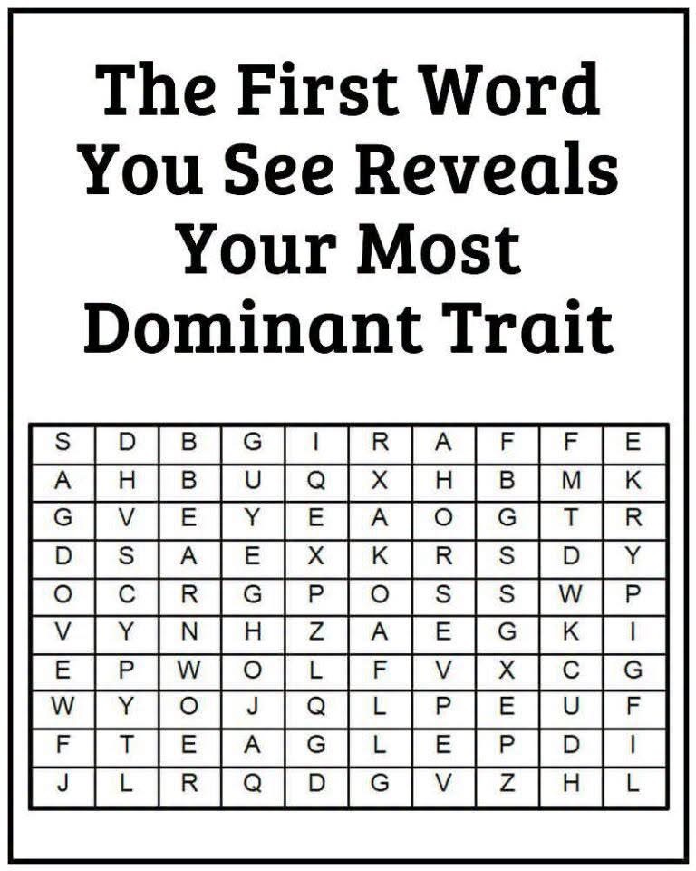 What Your First Spotted Animal in This Puzzle Reveals About You