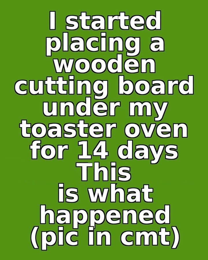 Why You Should Think Twice Before Putting a Cutting Board Under Your Toaster Oven