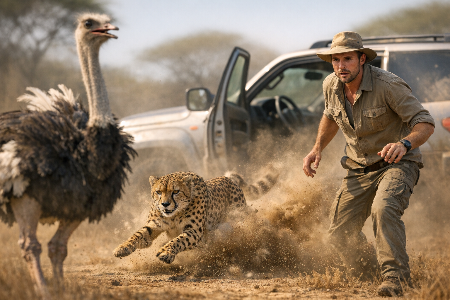 Cheetah's Unexpected Move Leaves Onlookers in Shock