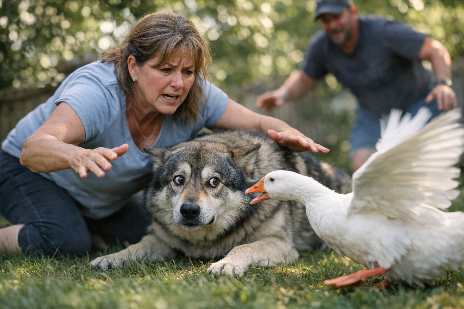 Why This Gentle Giant Was Terrified of a Tiny Goose